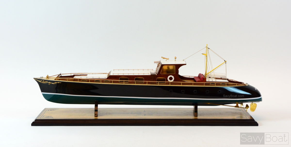 AVISO GRILLE Yacht - Museum Quailty Handmade Wooden Model