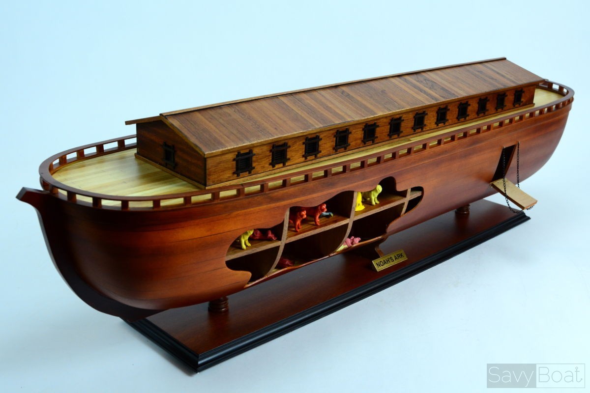 Noah's Ark handmade wooden ship model | SavyBoat Models