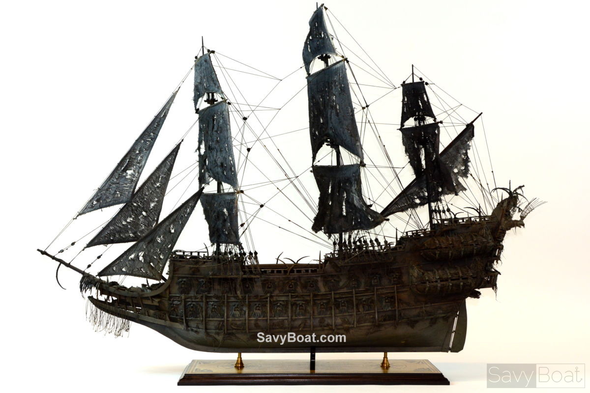 Flying Dutchman ghost ship - Handcrafted Wooden ship