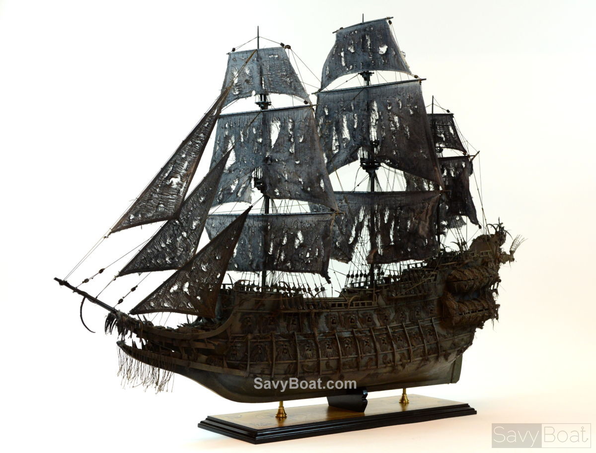 Flying Dutchman ghost ship - Handcrafted Wooden ship