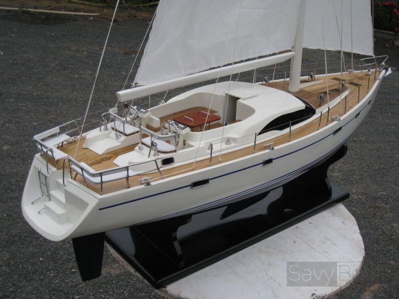 Oyster 72 Yacht Model 45" - Handmade Wooden Boat Model ...