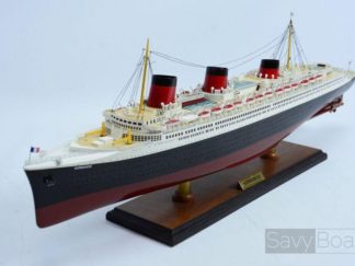 SS France ocean liner - Handcrafted Wooden ship model | SavyBoat