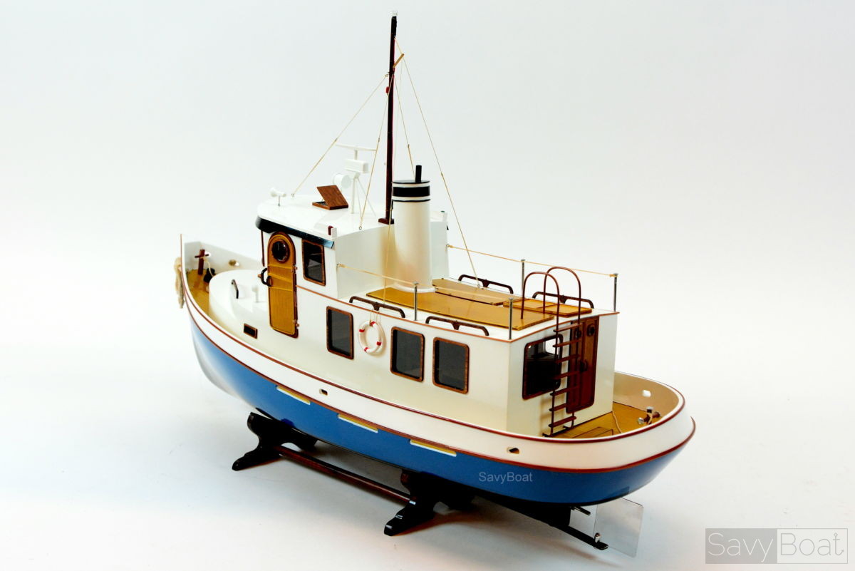 Lord Nelson Victory Tugboat 28" RC Convertible Handmade Wooden Boat Model 