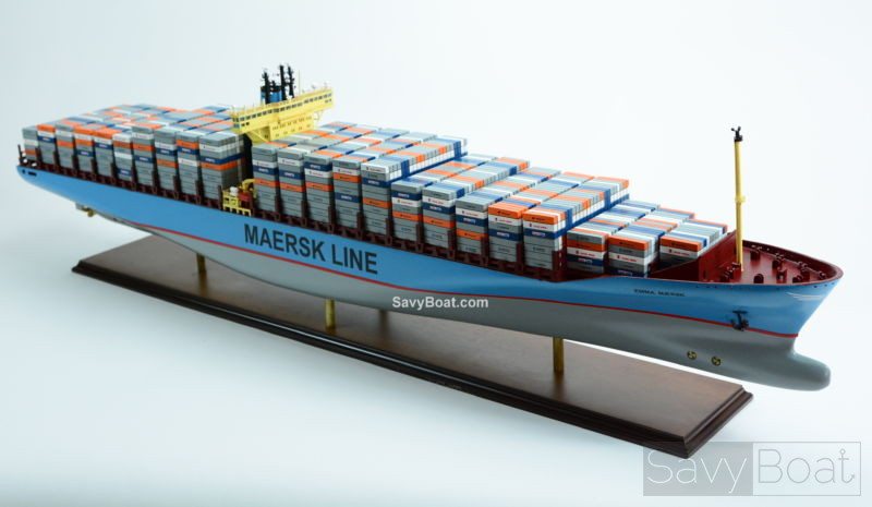 Emma Maersk E-Class Container Ship - Handmade Wooden Model ...
