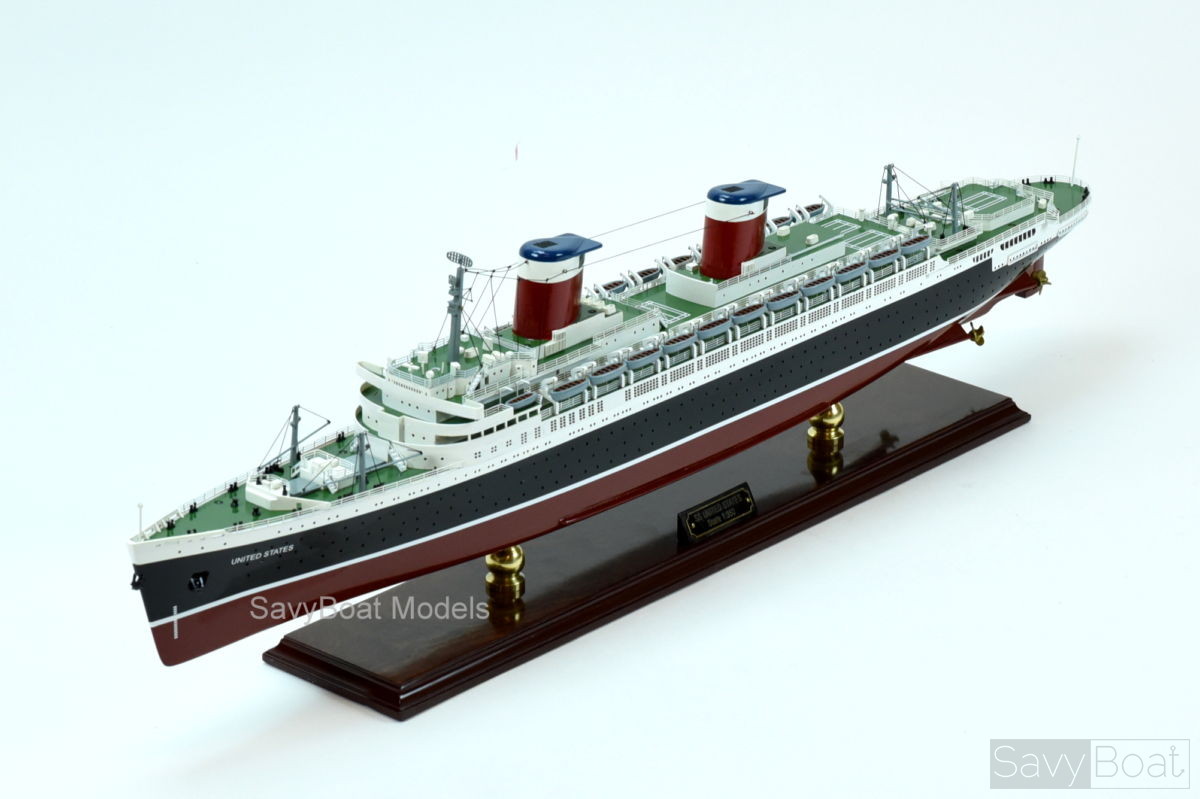 Ss United States Ocean Liner Wooden Ship Model - ocean liner roblox