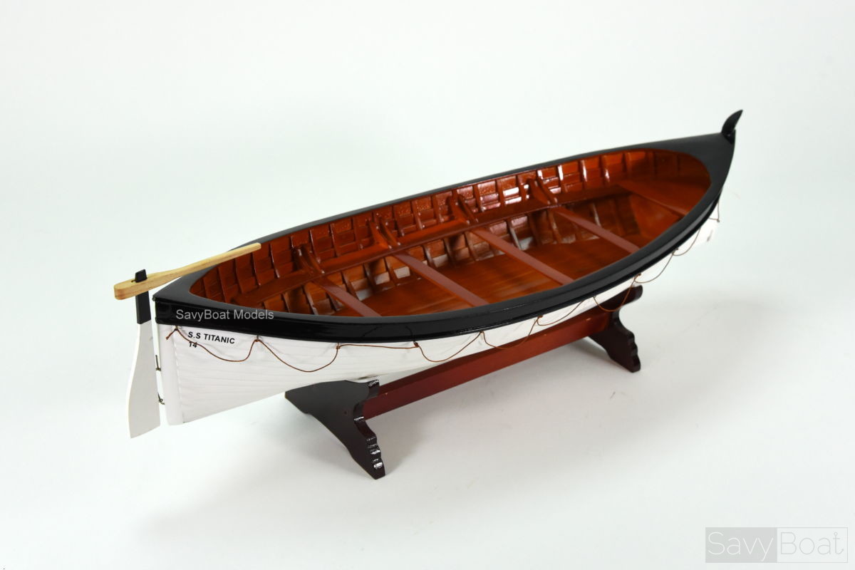 Titanic Lifeboat 24" Wooden Handmade Row Boat Model