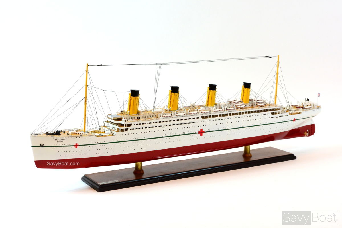 HMHS BRITANNIC - Handcrafted Wooden Ship Model | SavyBoat