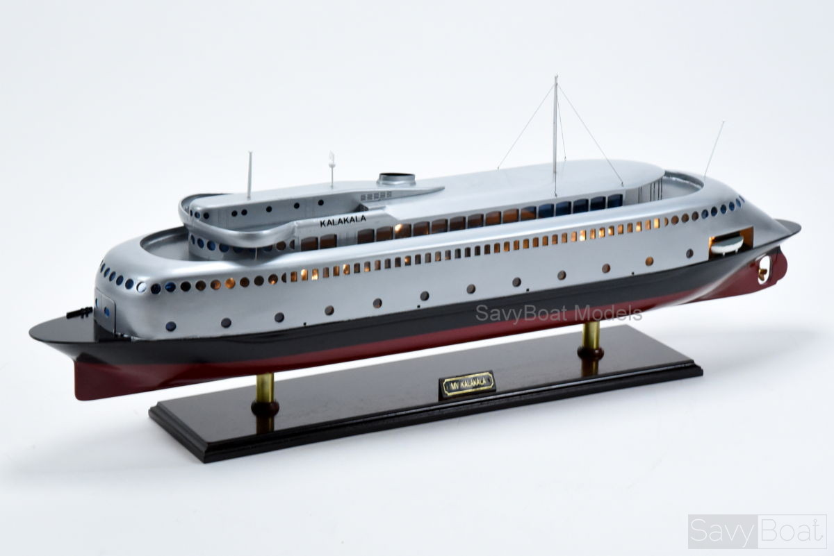 MV KALAKALA ferry, handcrafted wooden model ship