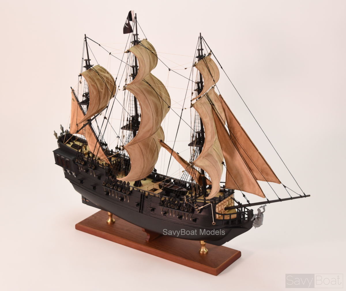 The Black Pearl : fictional model ship in Pirates of the Caribbean