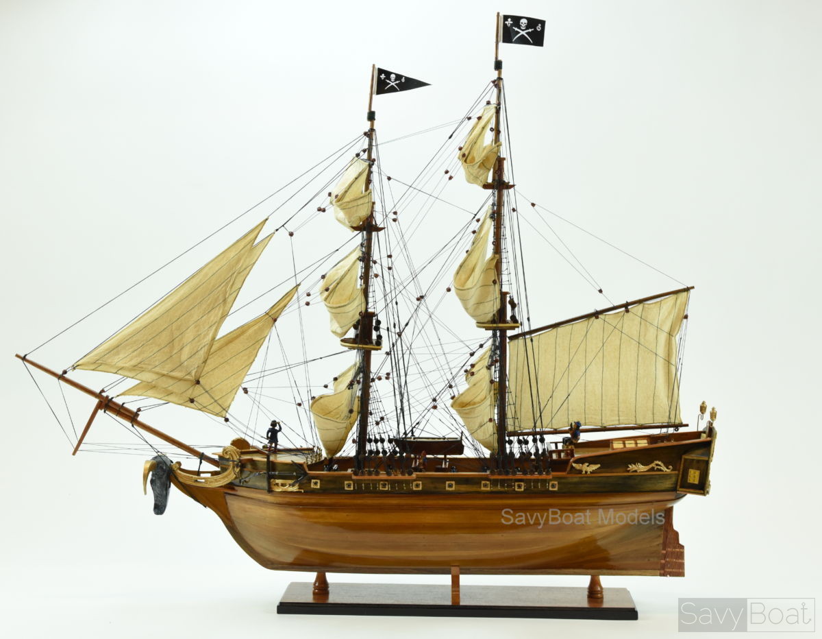 Pirate Ship Handcrafted Wooden Model Ship High Quality