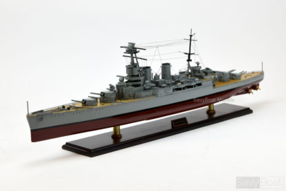 HMS Hood battle cruiser model ship