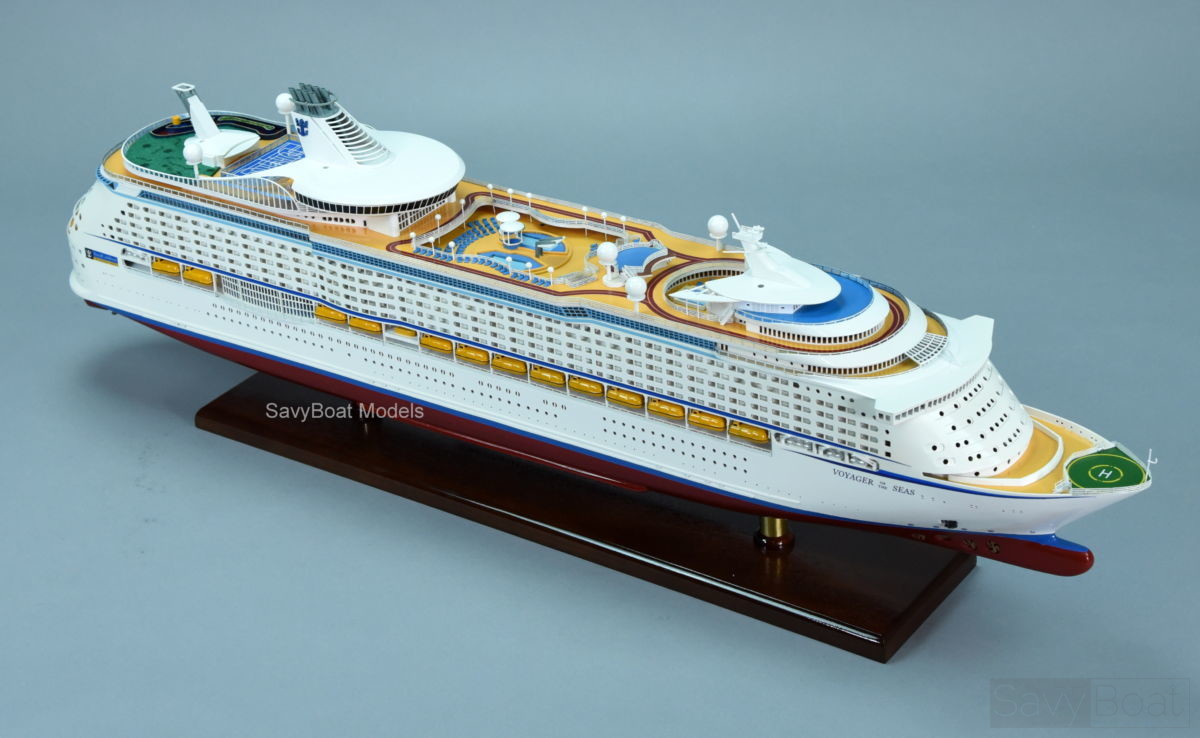 MS Voyager Wooden Cruise Ship Model 35" Scale 1:350 