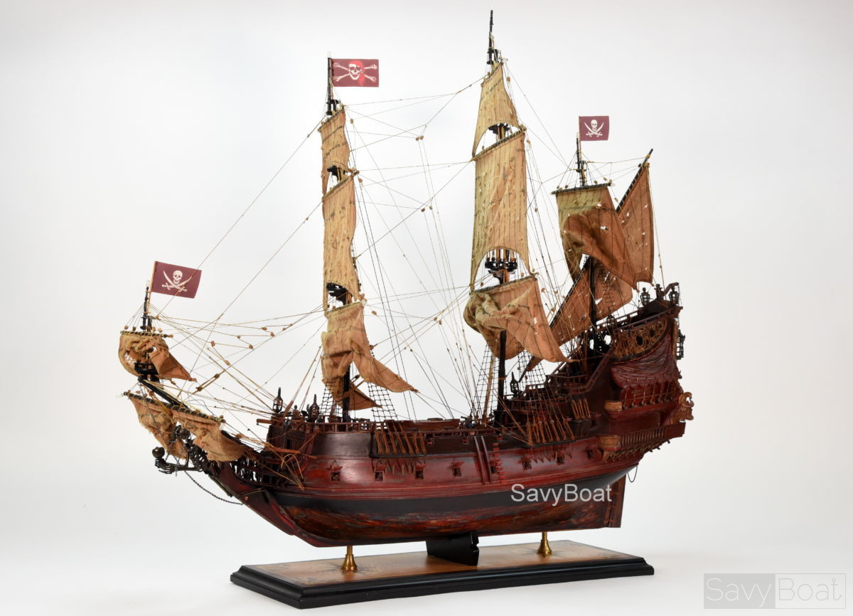 Queen Anne's Revenge Large 27'' Pirateship 3D Model with LED...