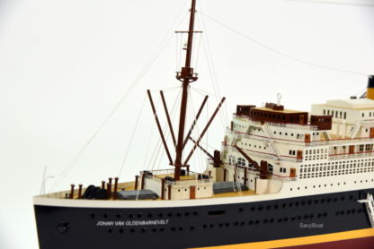 Johan van Oldenbarnevelt Wooden Cruise Ship Model 37" Scale 1:200 Museum Quality 