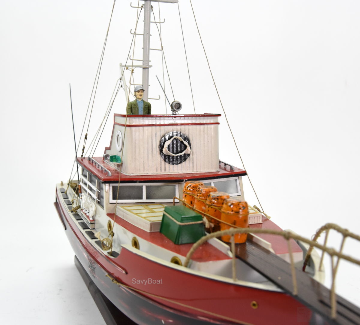 orca from jaws movie- handcrafted boat model savyboat
