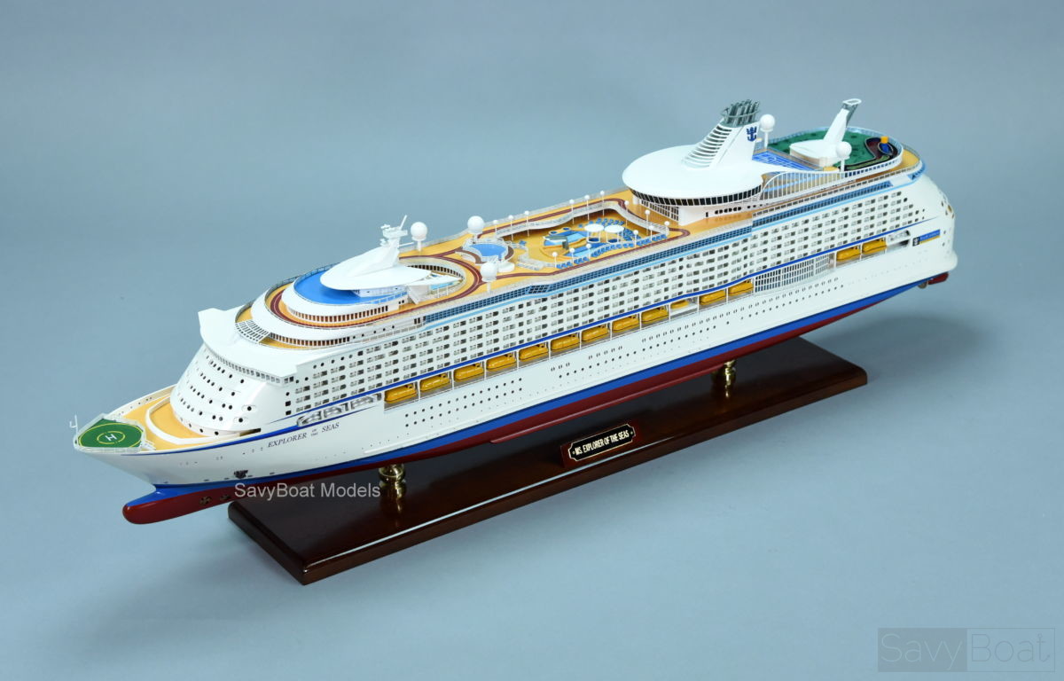 Explorer Of The Seas Handcrafted Cruise Ship Model Savyboat