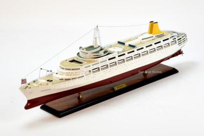 SS Canberra handcrafted model ship